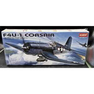 Academy Model Kit 1/72 F4U-1 Corsair US Navy Fighter Plane WW2 New Sealed